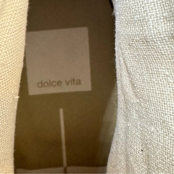 Dolce Vita Western Nashe Booties in Vanilla Suede/Canvas. Sz: 7.5 - Picture 7 of 10